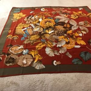 Vintage Burberry Silk Scarf.